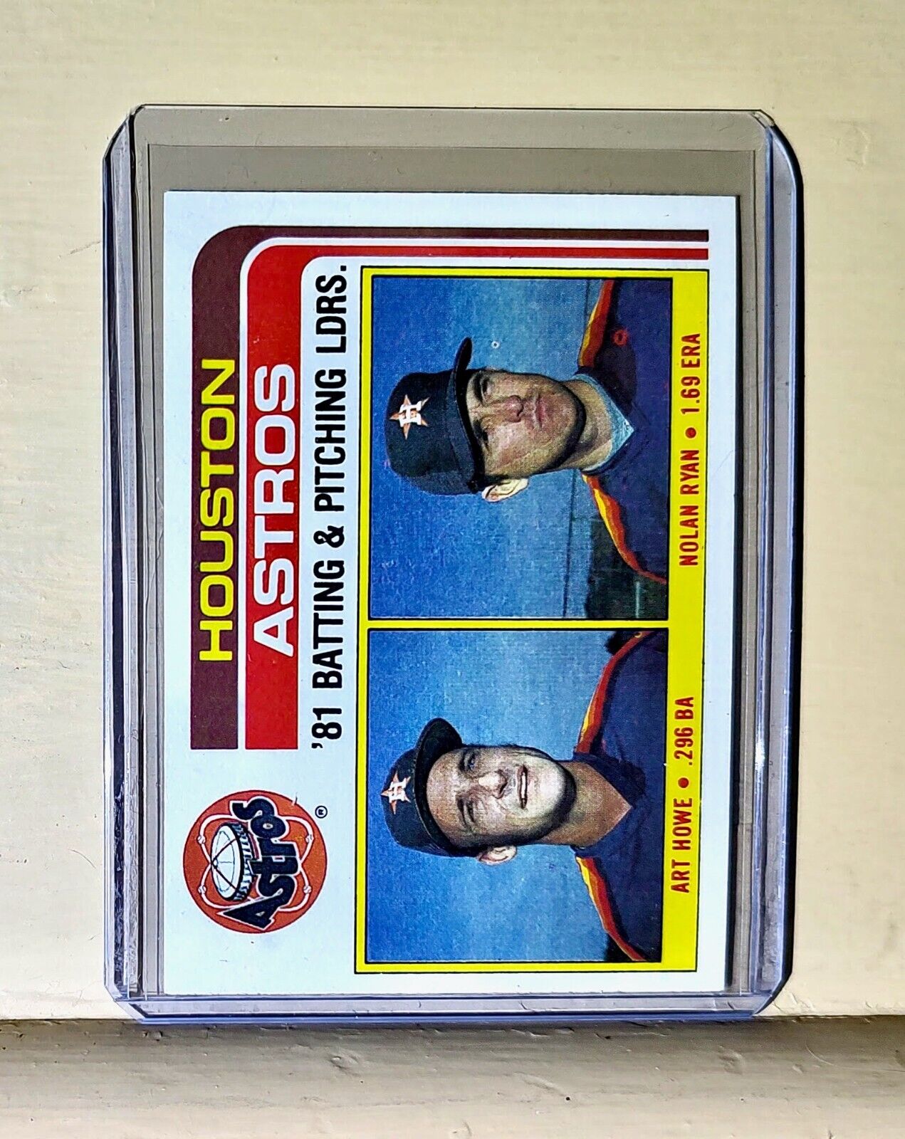 1981 Art Howe / Nolan Ryan Topps Baseball Card #66 Astros