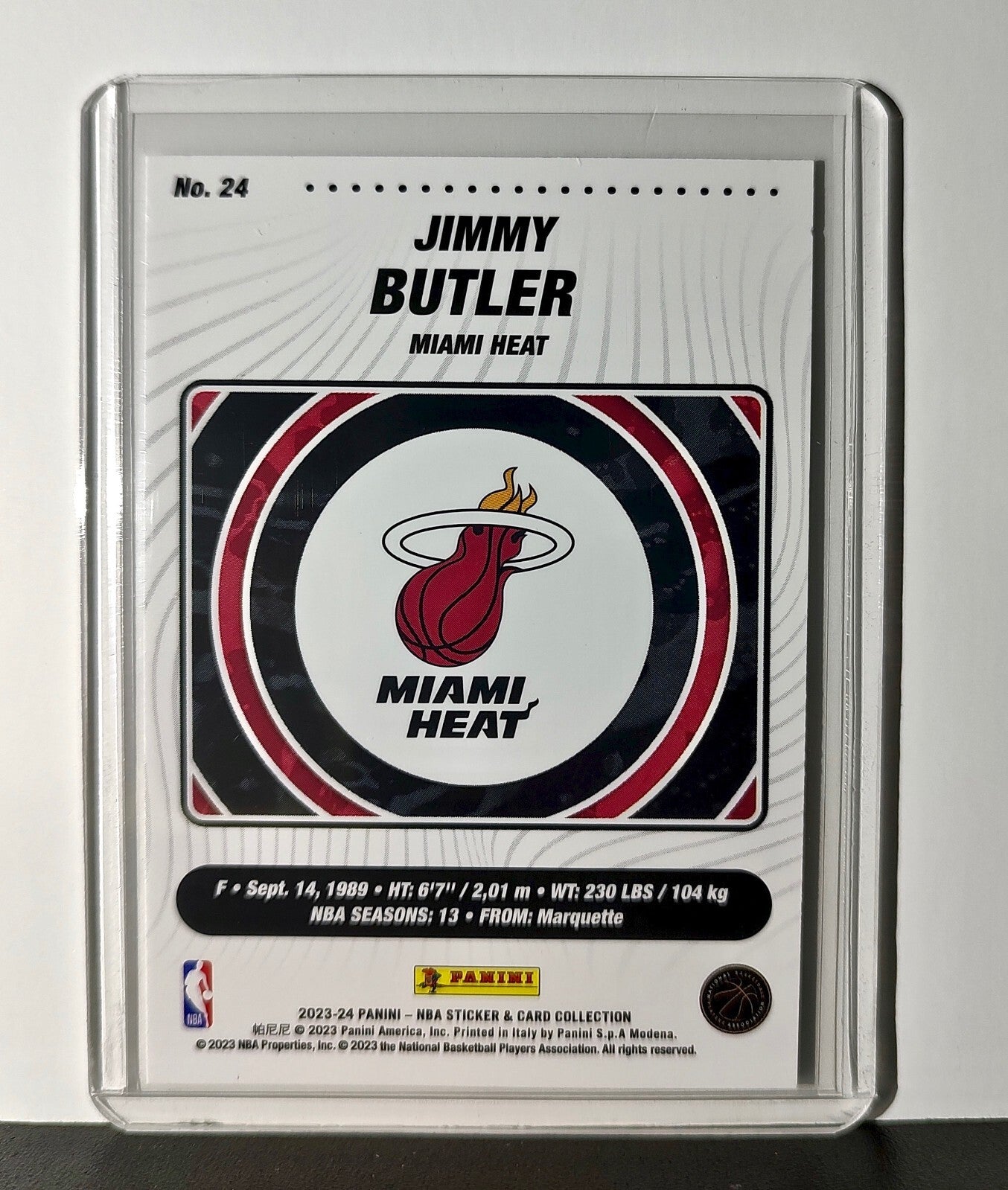 Jimmy Butler 2023-24 Panini NBA Basketball #24 Card Miami Heat