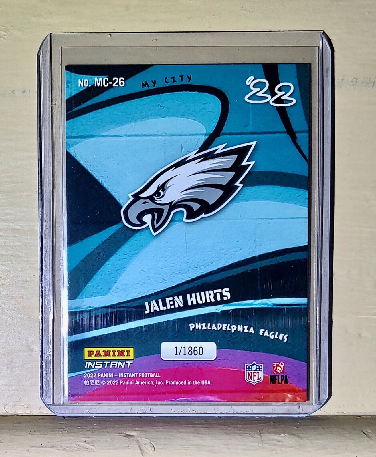 Jalen Hurts 2022 Panini NFL MyCity #26 Football Card 1/1860 Eagles