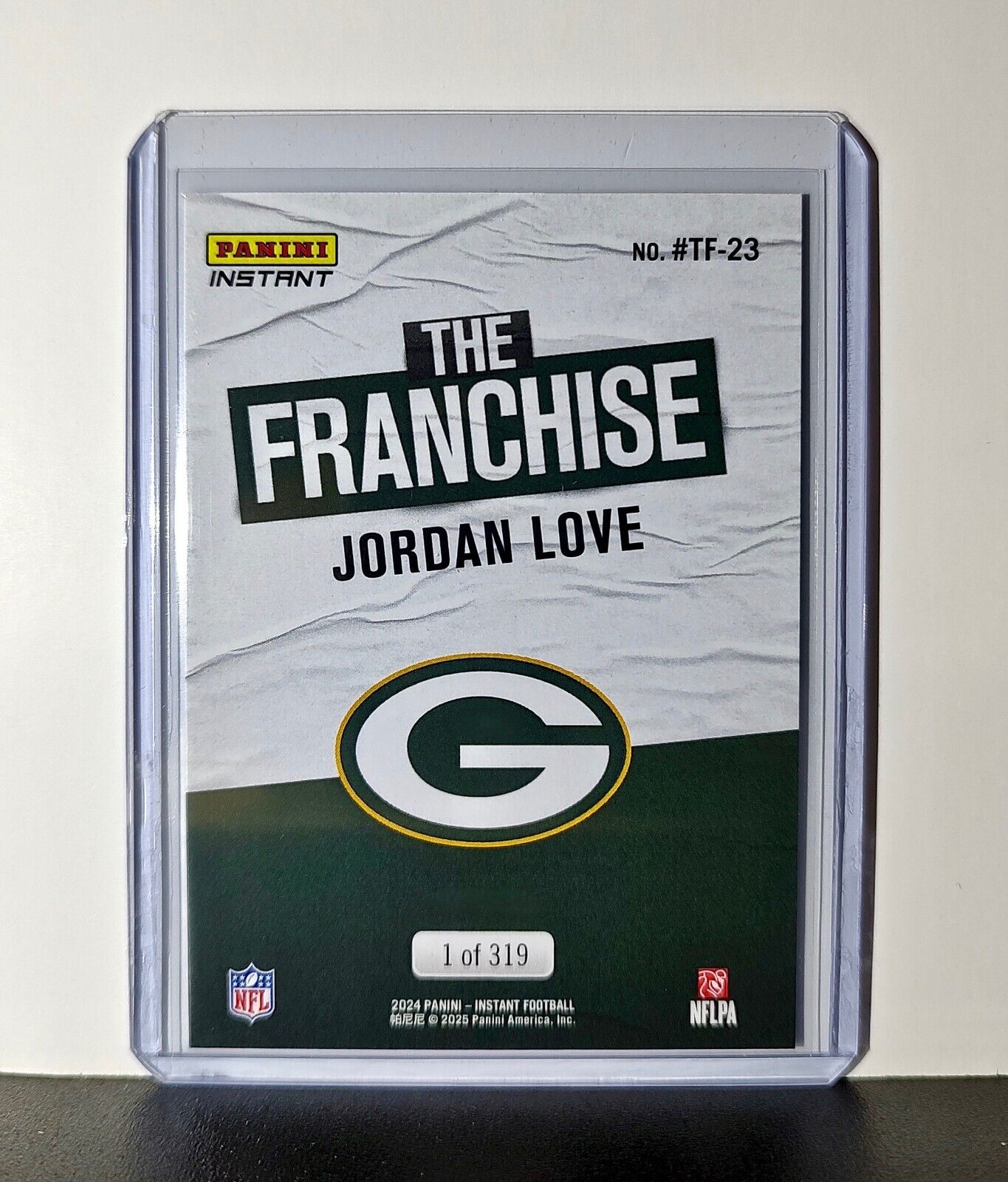 Jordan Love 2024 Panini The Franchise NFL #23 Football Card Packers 1 of 319