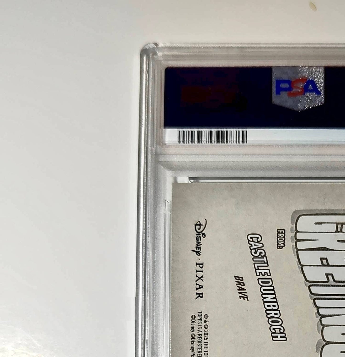 Castle DunBroch 2025 Topps Disney Wonder #GF-7 Greetings From Card Brave PSA 9