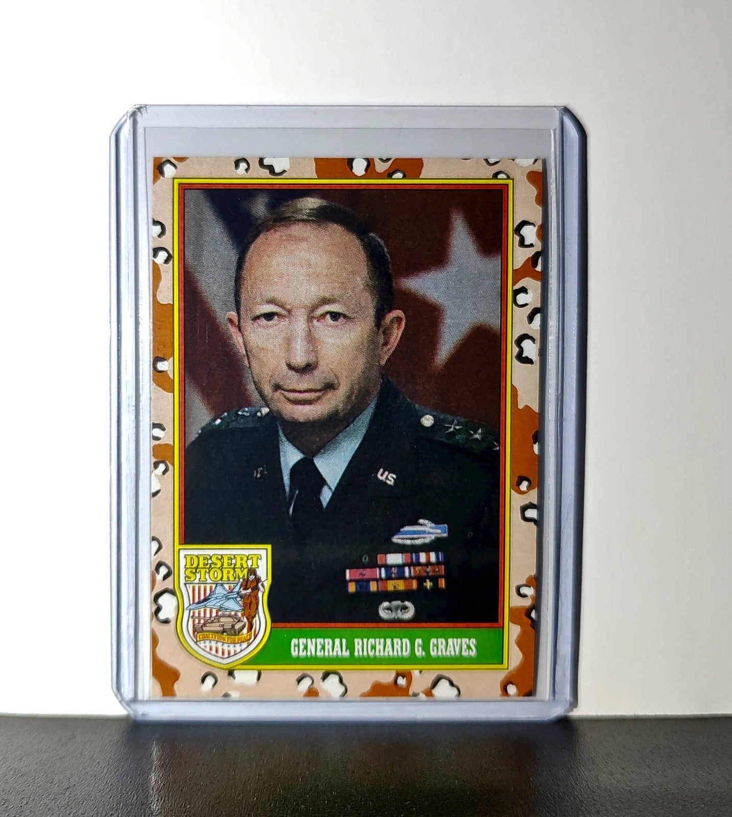 General Richard G. Graves 1991 Topps Desert Storm #5 Card
