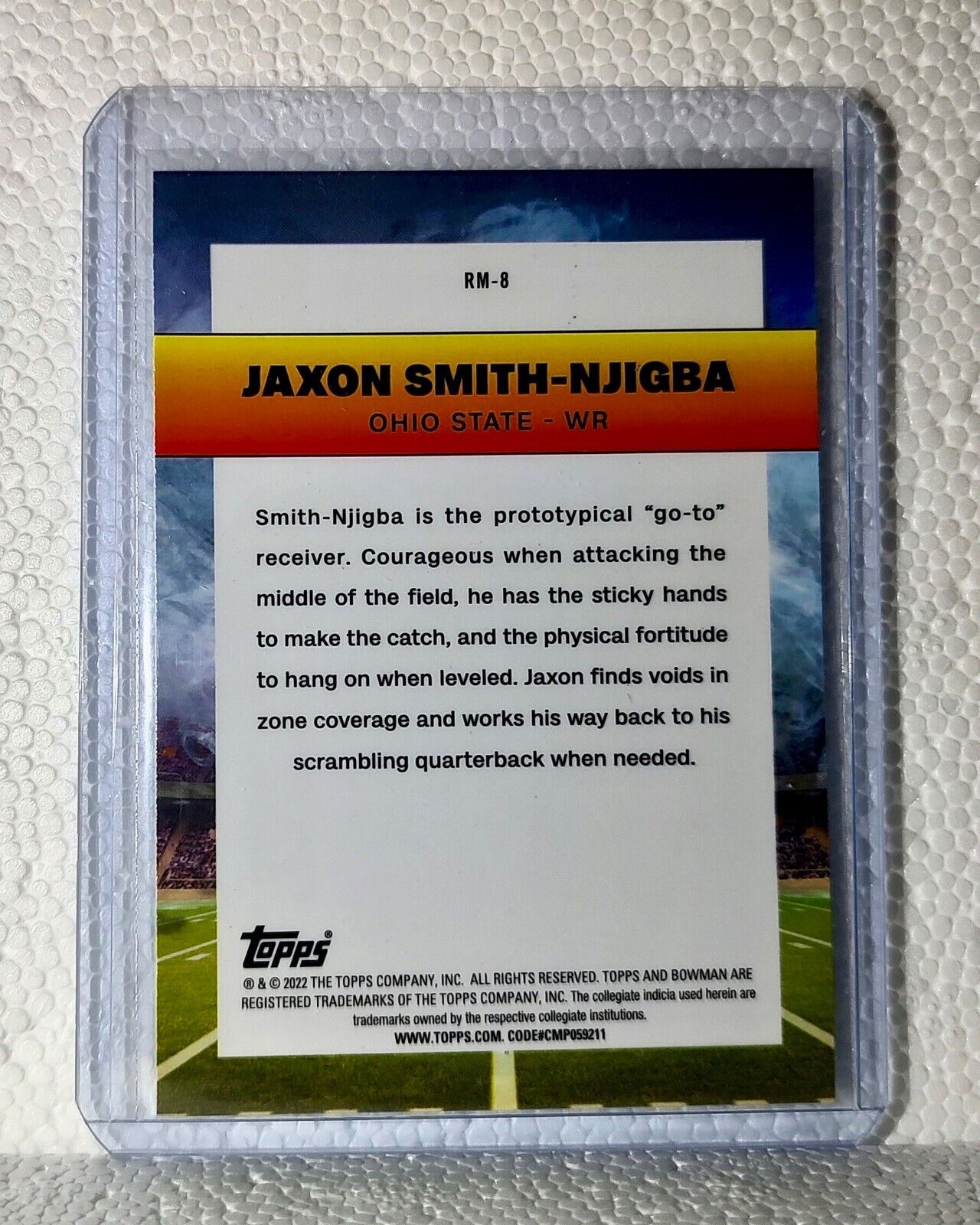 Jaxon Smith-Njigba 2022 Topps Bowman U Ramblin' Man #RM-8 Card Ohio State