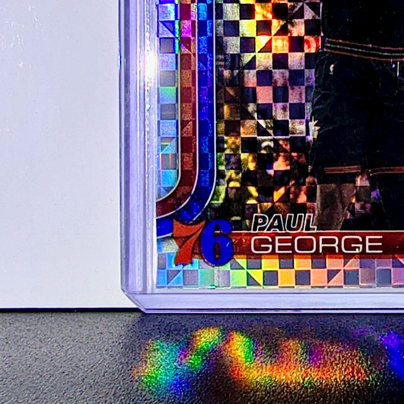 Paul George 2025-26 NBA Topps Chrome Update X-Fractor #77 Card 76ers