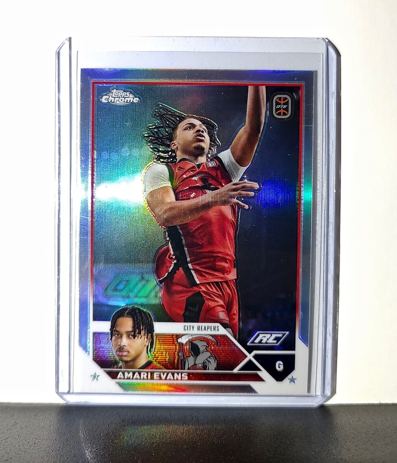 Amari Evans Rookie Refractor 2023-24 Topps Chrome Overtime #32 City Reapers