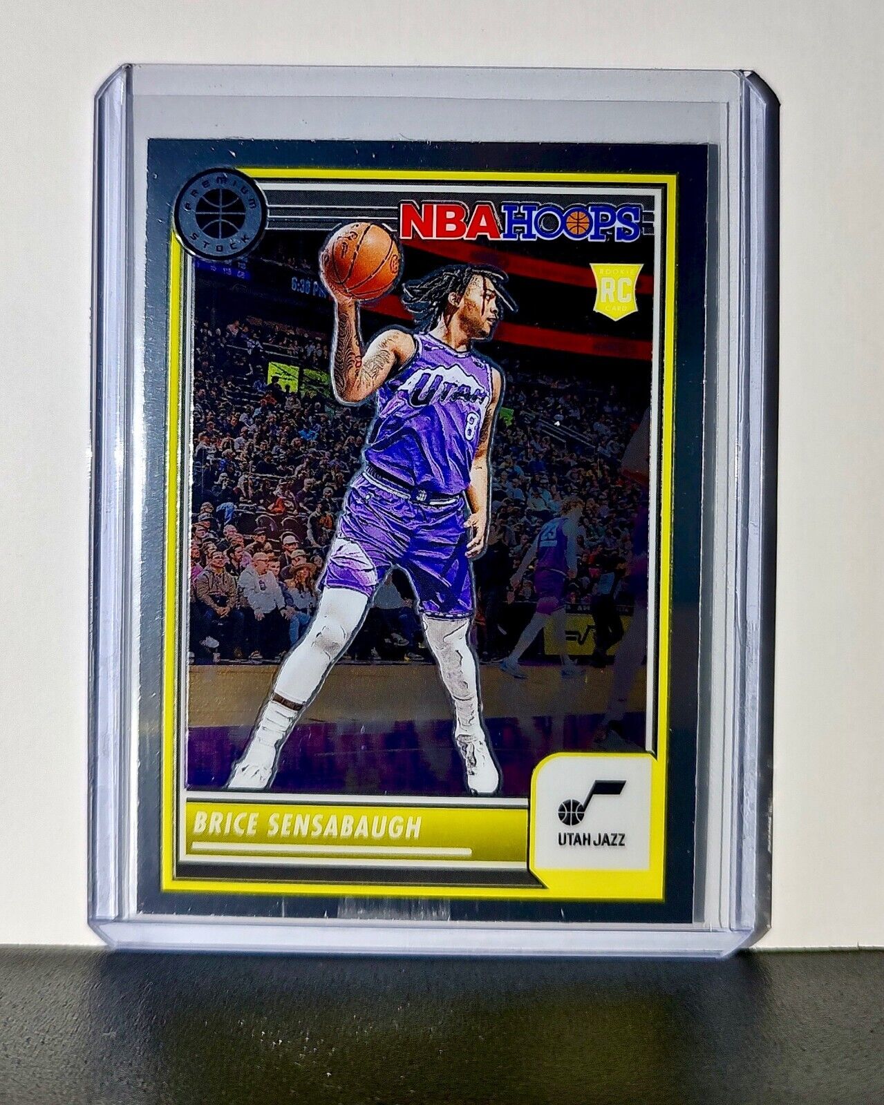 Brice Sensabaugh 2023-24 Panini Premium Stock NBA Hoops #225 Rookie Card Jazz