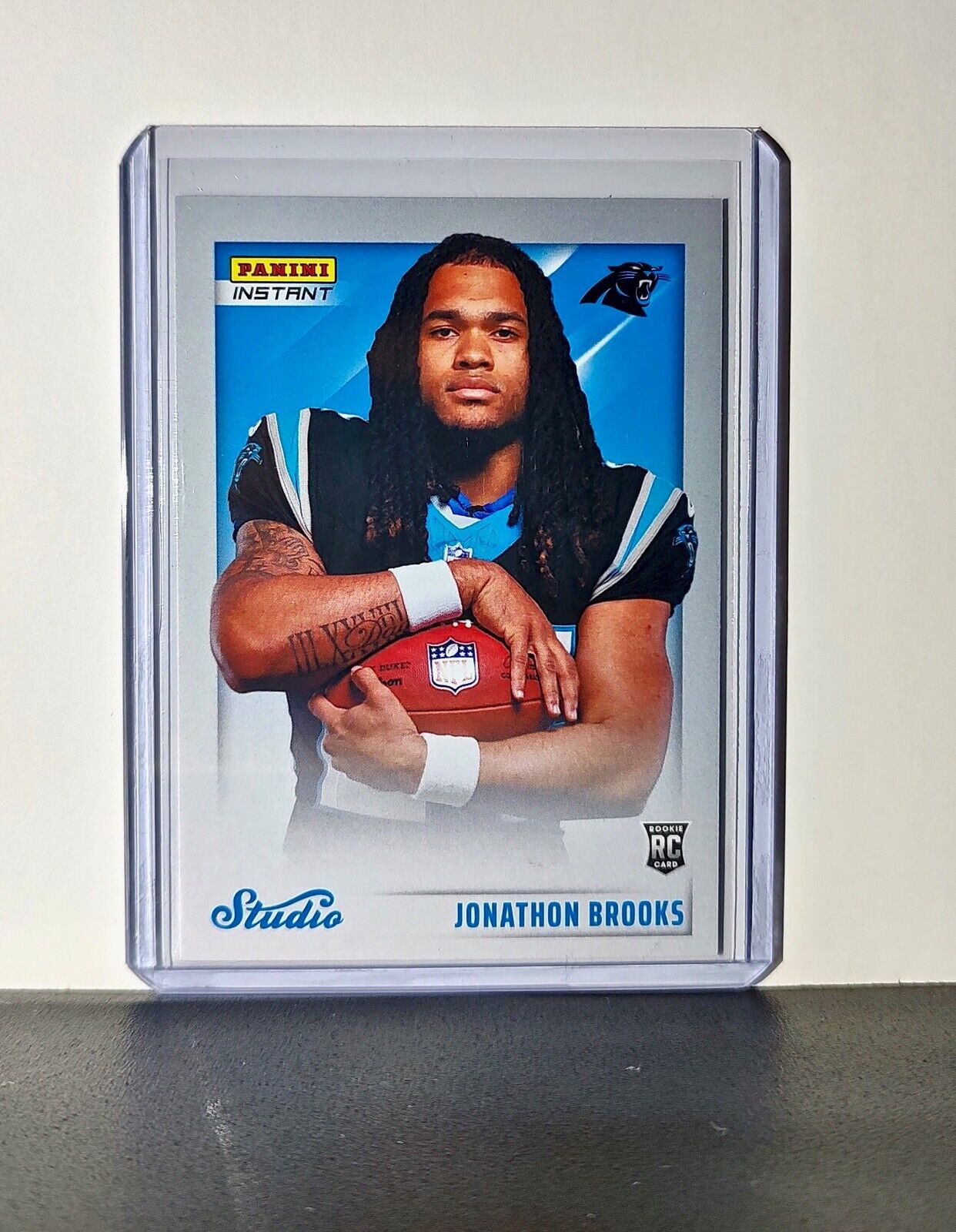 Jonathon Brooks 2024 Panini NFL Studio Rookies #15 Card Carolina Panthers 1/1672