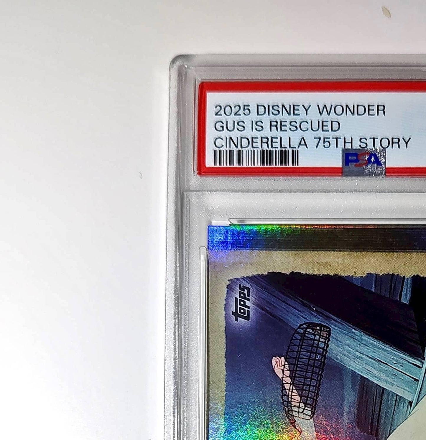 Gus is rescued by Cinderella 2025 Topps Disney #C75-4 Cinderella PSA 9