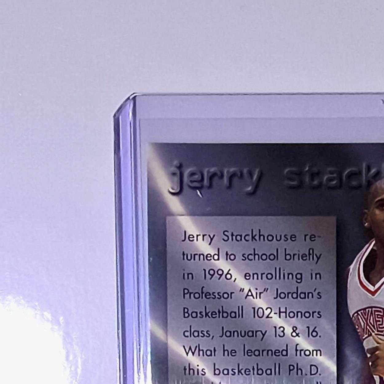 Michael Jordan / Jerry Stackhouse 1995-96 Fleer Metal Scrapbook #S-7 Bulls