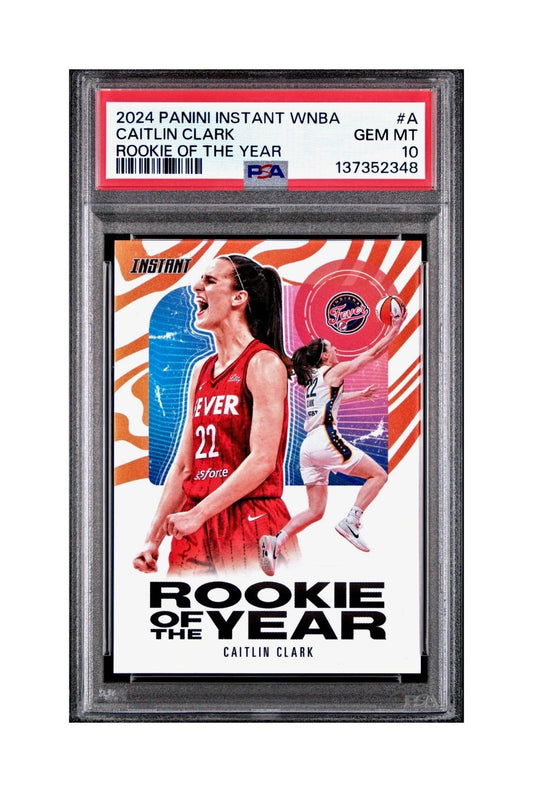 Caitlin Clark 2024 Panini WNBA Rookie of the Year #CCROY Card PSA 10 Gem Mint