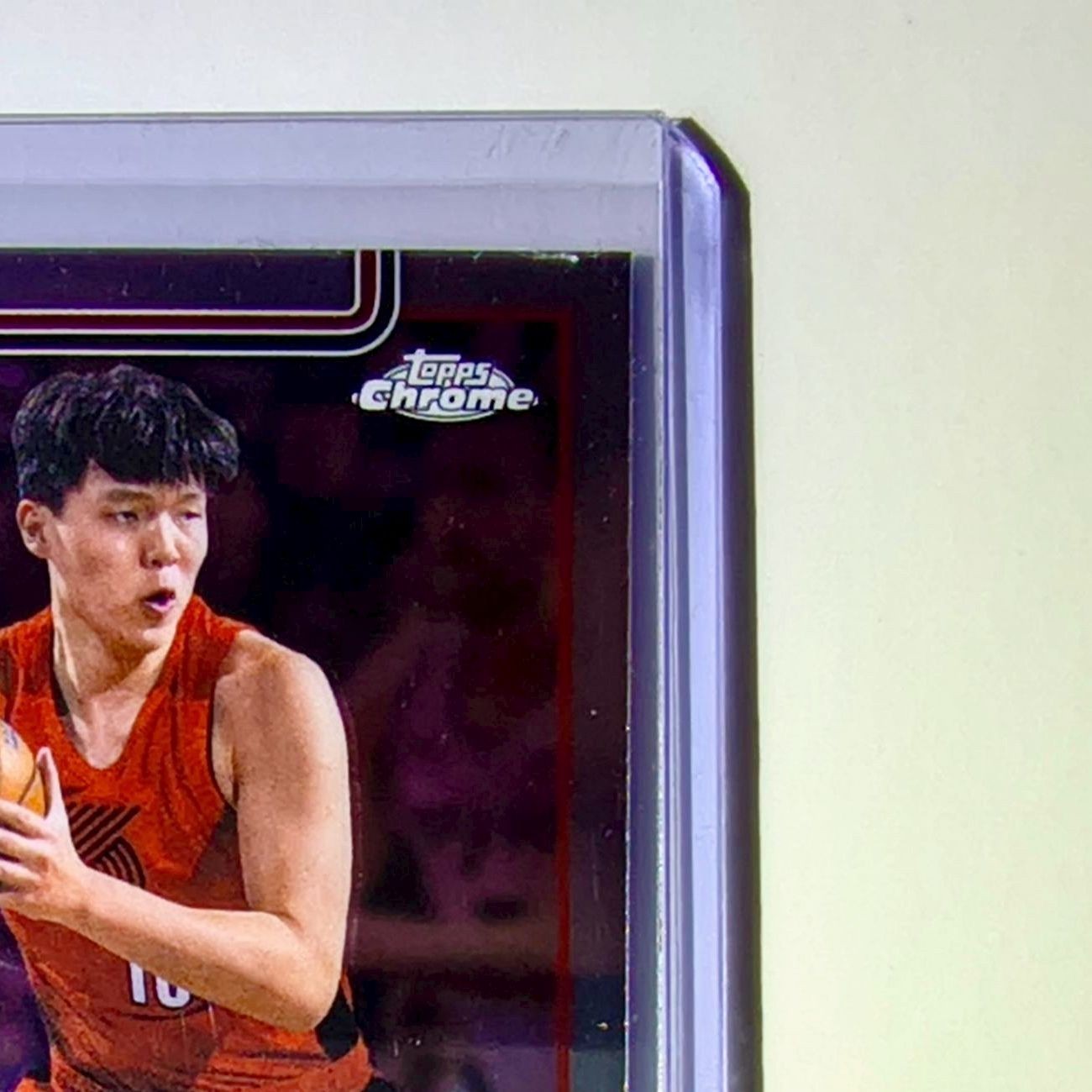 Yang Hansen Rookie 2025-26 NBA Topps Chrome Update #166 Card Trail Blazers