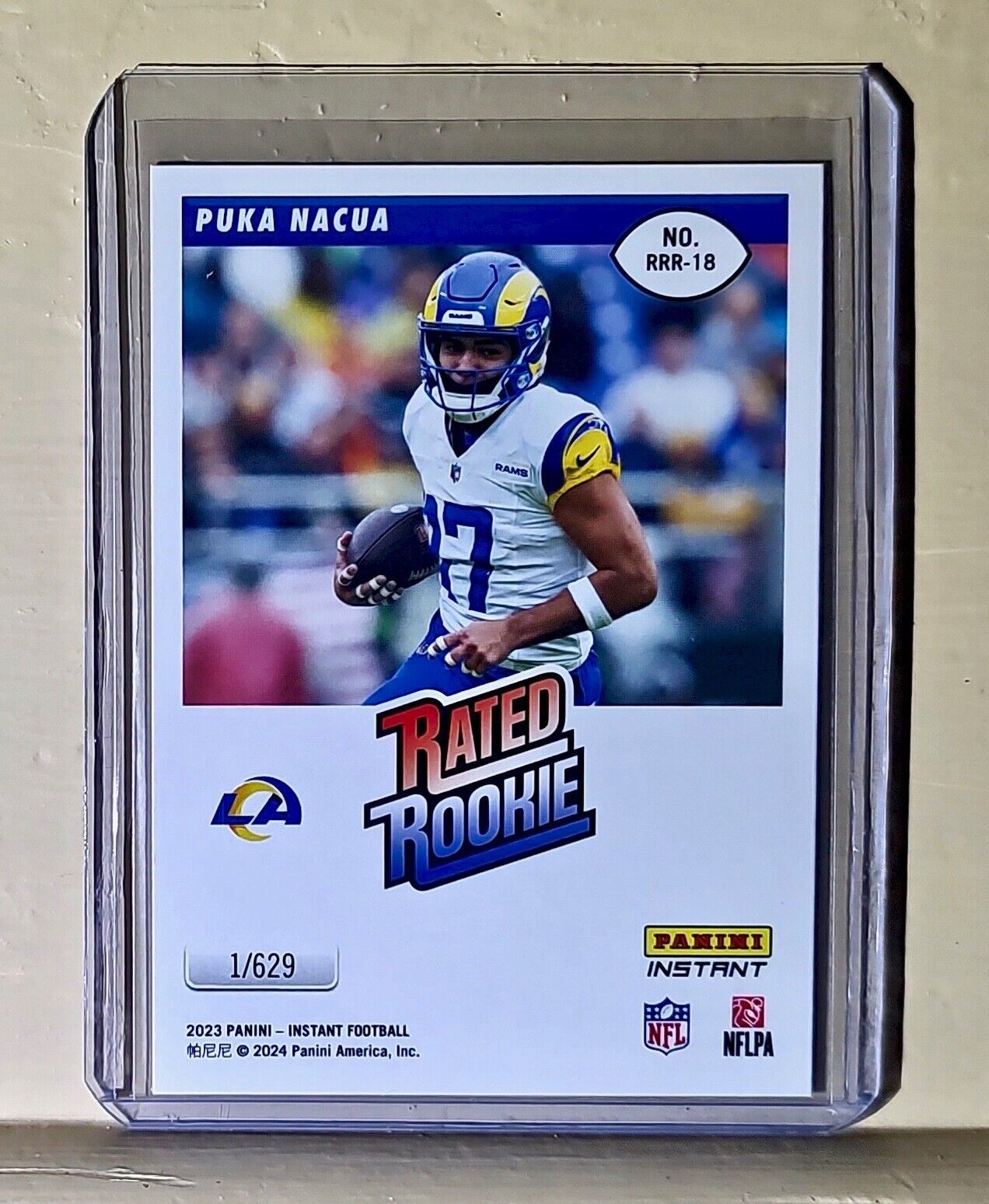 Puka Nacua 2023 Panini NFL Rated Rookie Retro #18 Football Card Rams 1/629