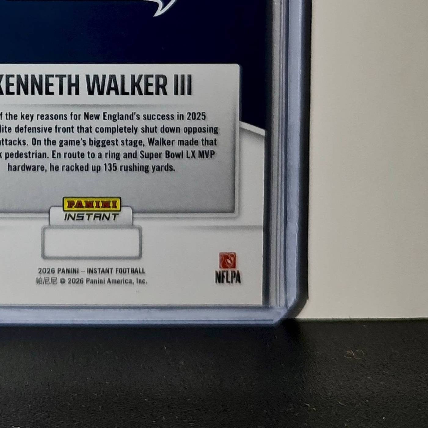 Kenneth Walker III 2026 Panini NFL Super Bowl LIX Champions #2 Seattle Seahawks