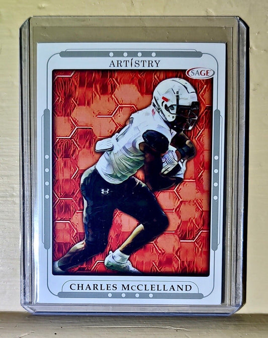 Charles McClelland 2023 SAGE NFL Artistry Football #22 Card