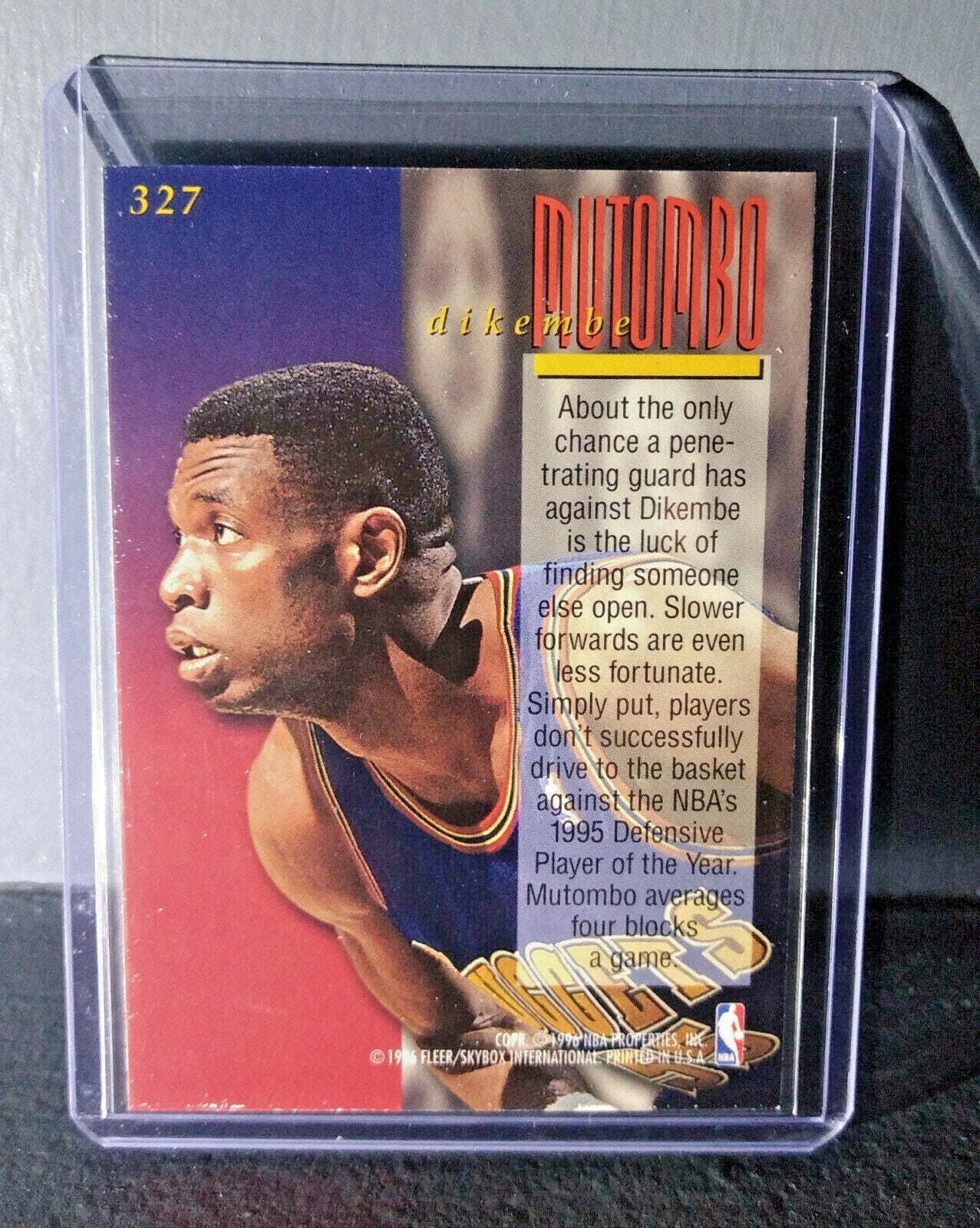 1995-96 Dikembe Mutombo #327 Ultra Encore Basketball Card 