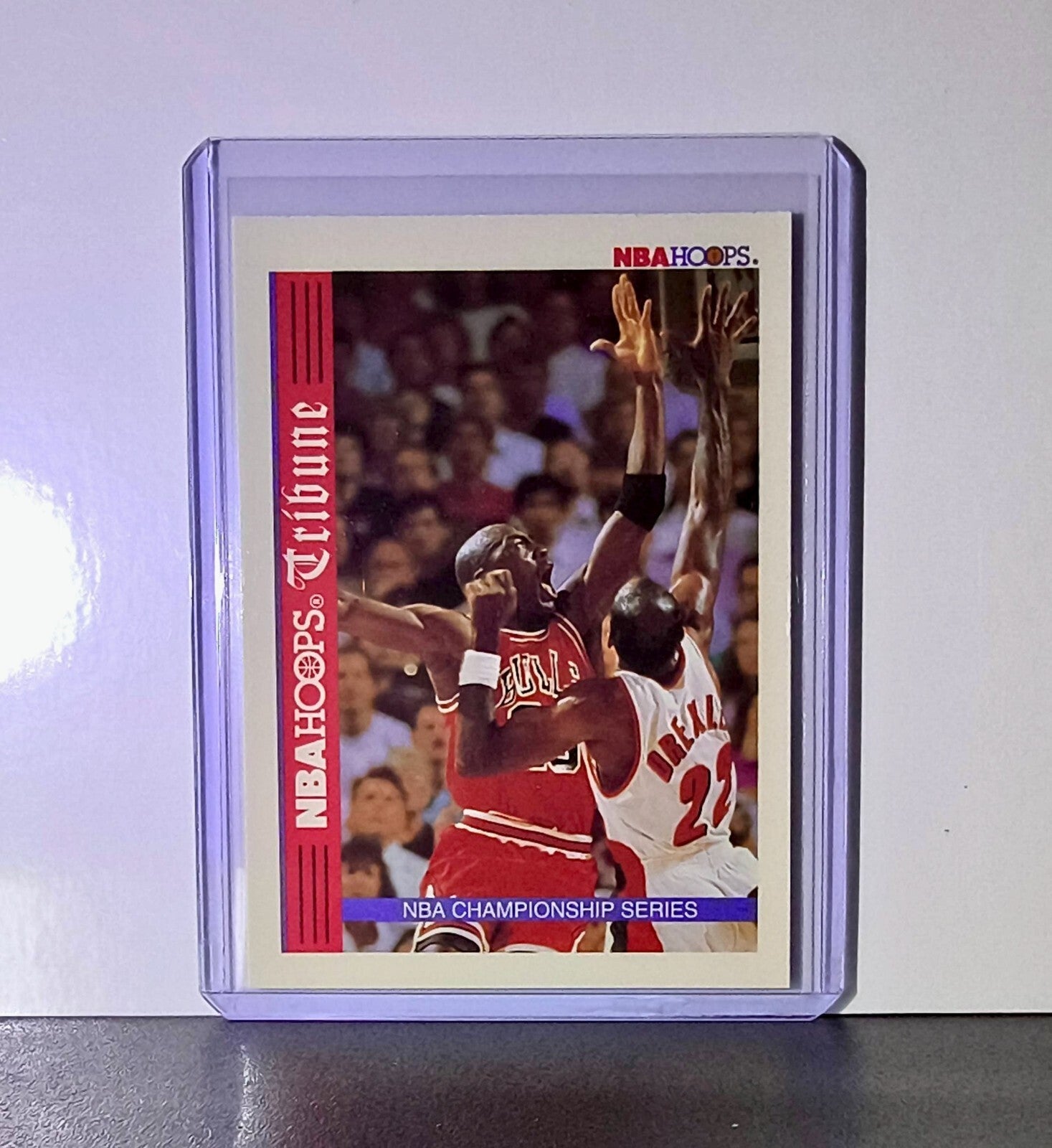 Michael Jordan 1992-93 NBA Hoops Tribune #TR1 Basketball Card Chicago Bulls