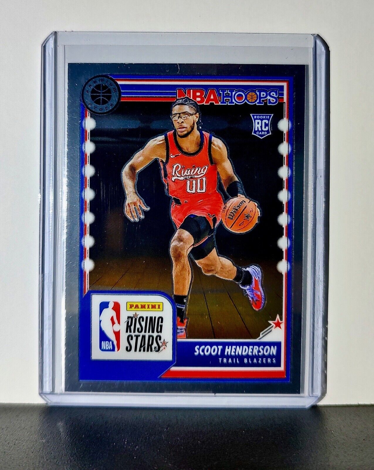Scoot Henderson 2023-24 Panini Premium NBA Hoops Rising Stars #280 Rookie Card
