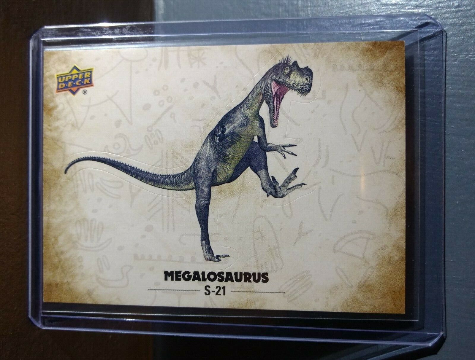 2015 Upper Deck Dinosaurs Megalosaurus #S-21 Trading Sticker Card