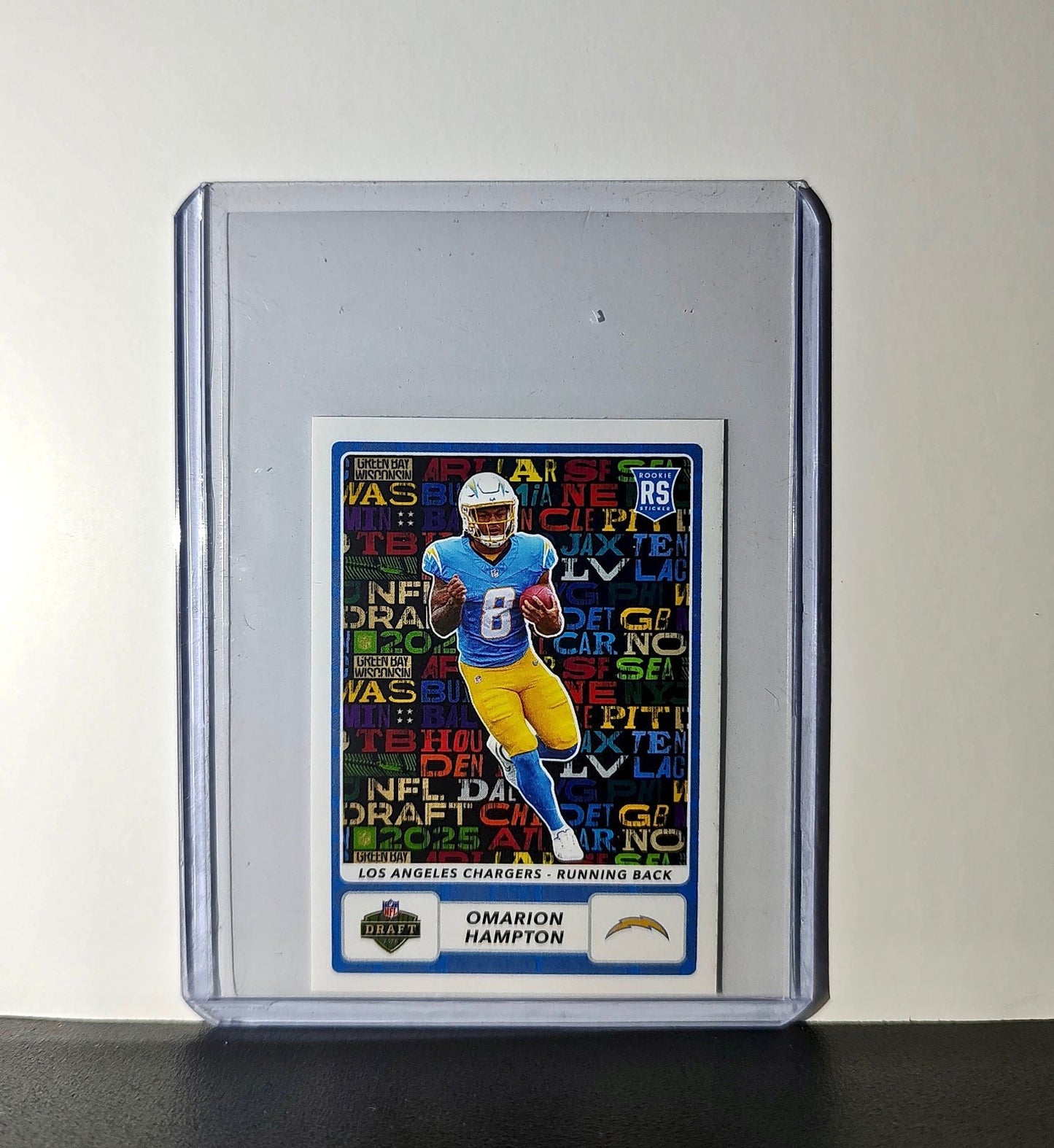 Omarion Hampton Rookie 2025 Panini NFL #557 Draft Sticker