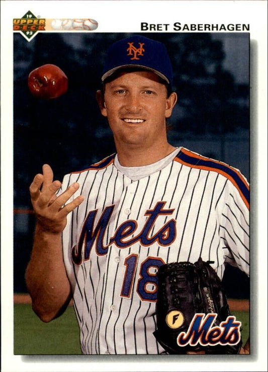 Bret Saberhagen 1992 Upper Deck MLB #751 Baseball Card New York Mets