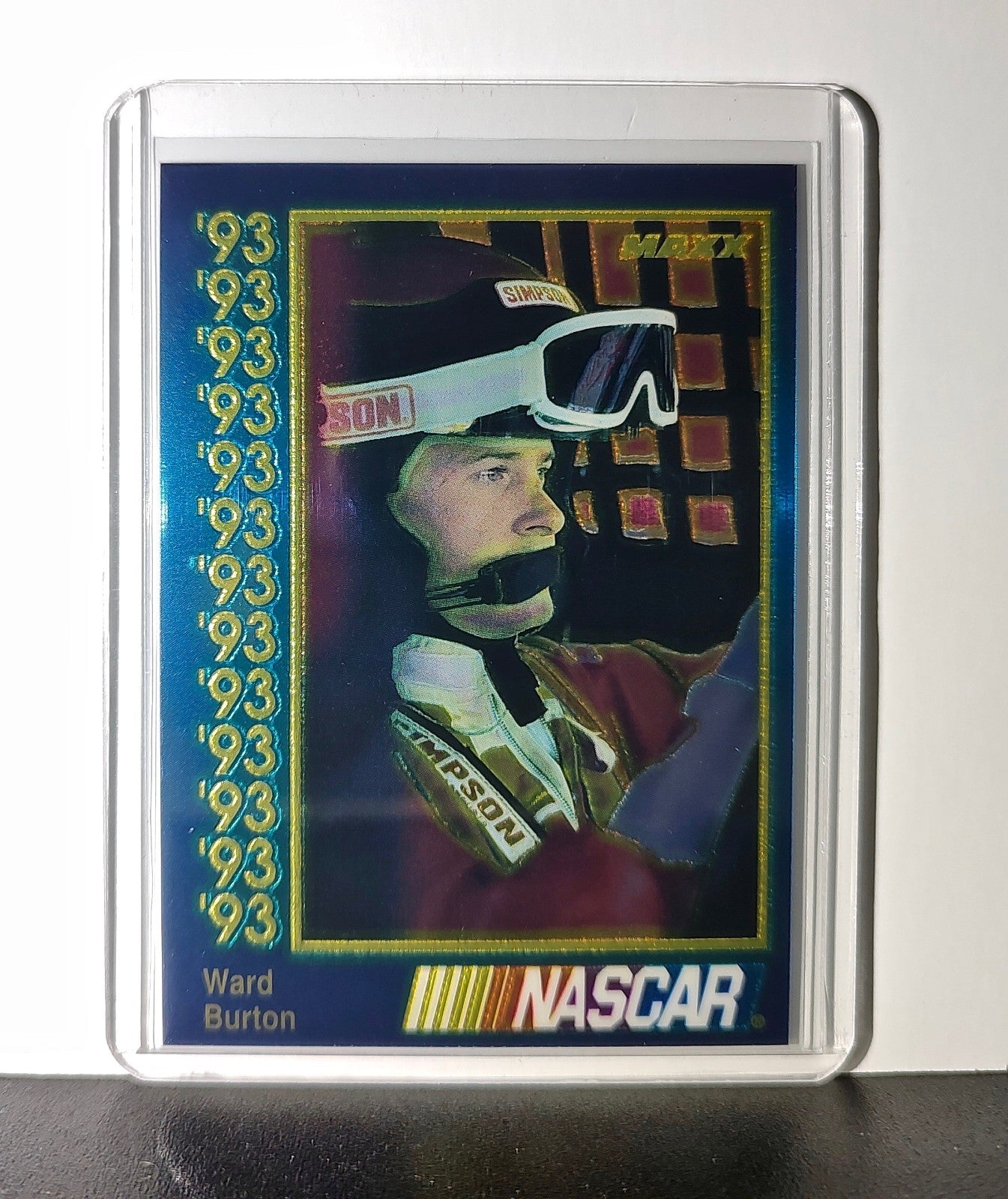 Ward Burton 1993 Maxx Premier Plus Racing #36 NASCAR Card A.G. Dillard Racing