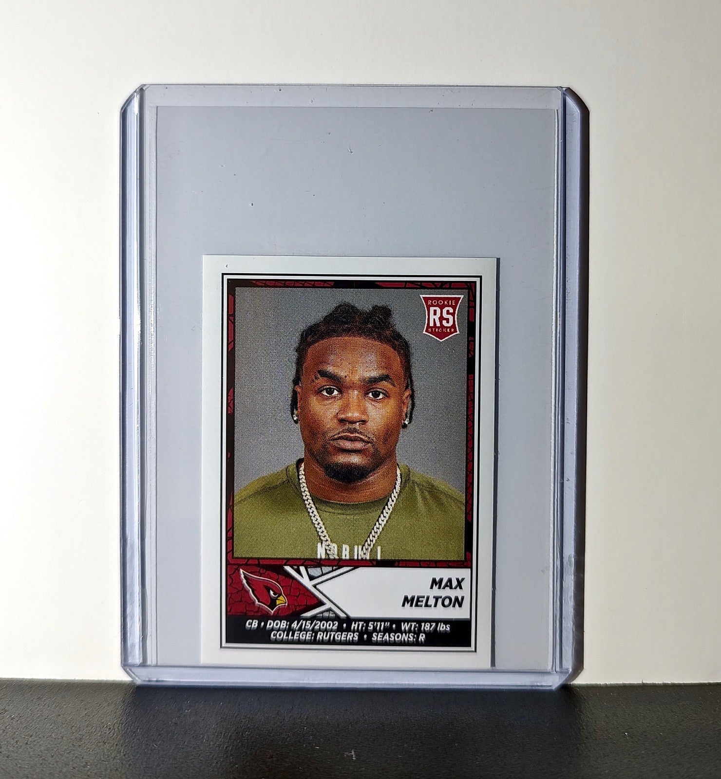 Max Melton Rookie 2024 Panini NFL #498 Sticker Cardinals