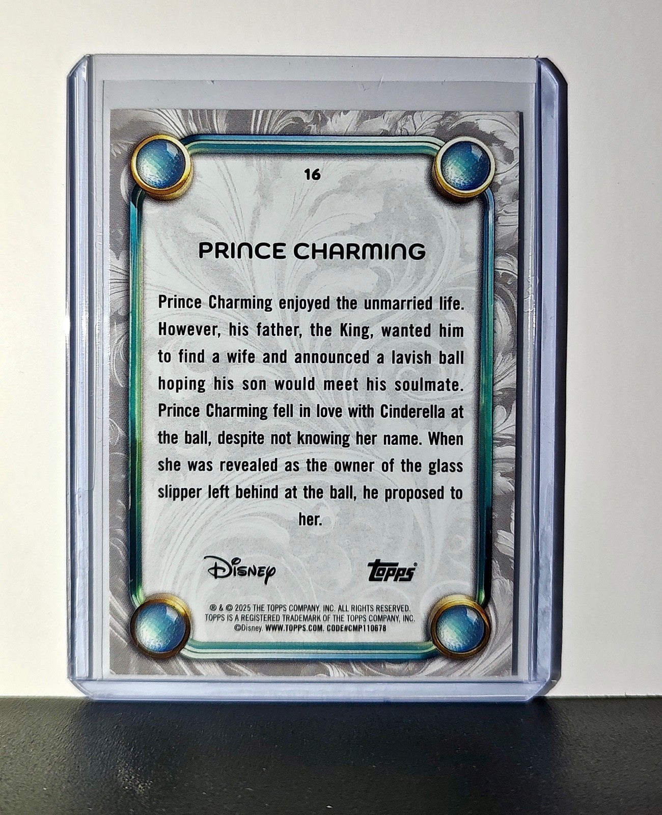 Prince Charming 2025 Topps Disney Wonder #16 Card Cinderella
