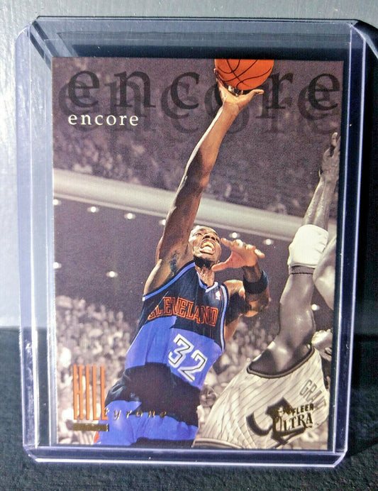 1995-96 Tyrone Hill Fleer Ultra #313 Encore Basketball Card