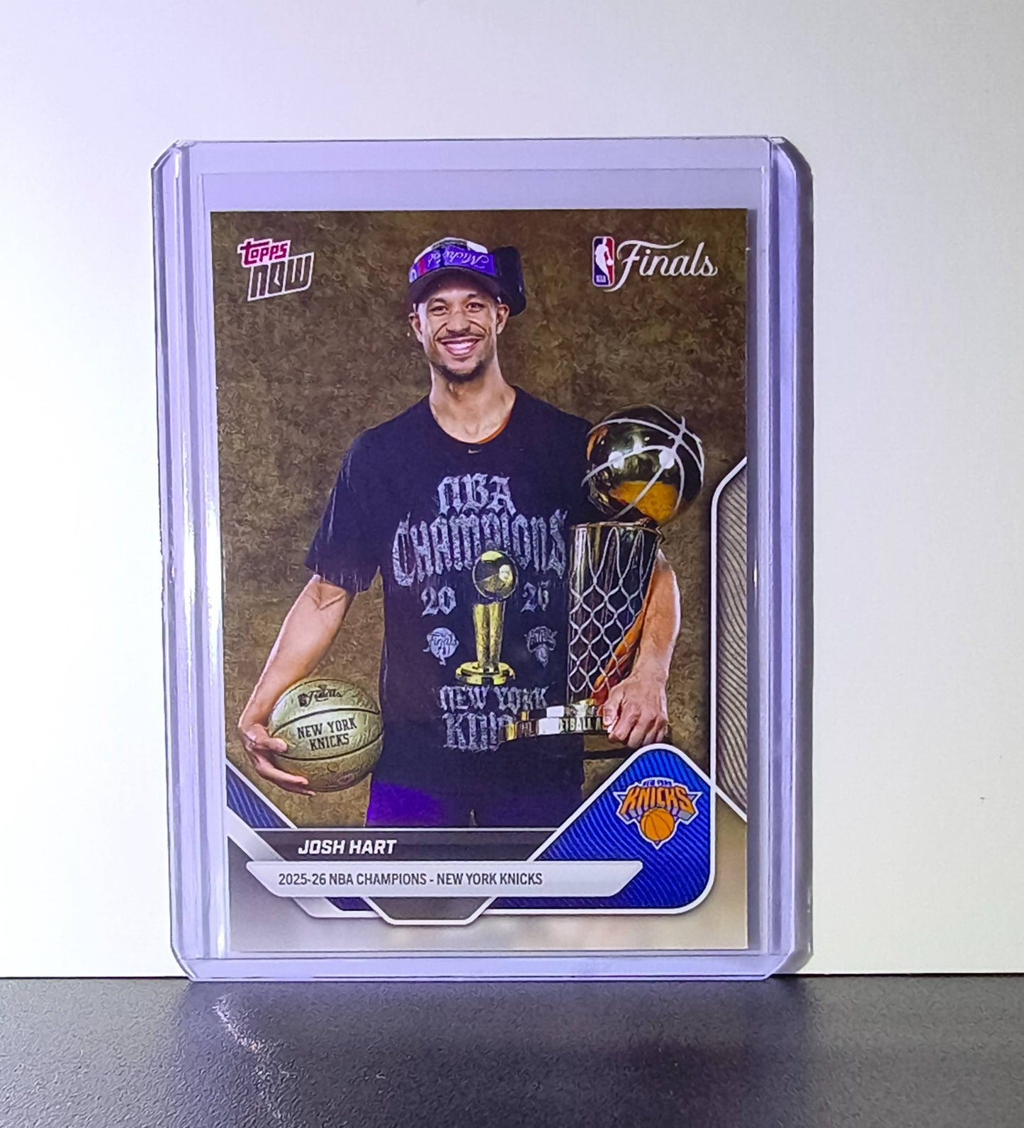 Josh Hart 2026 Topps Now NBA Champions #C2-SP Card New York Knicks