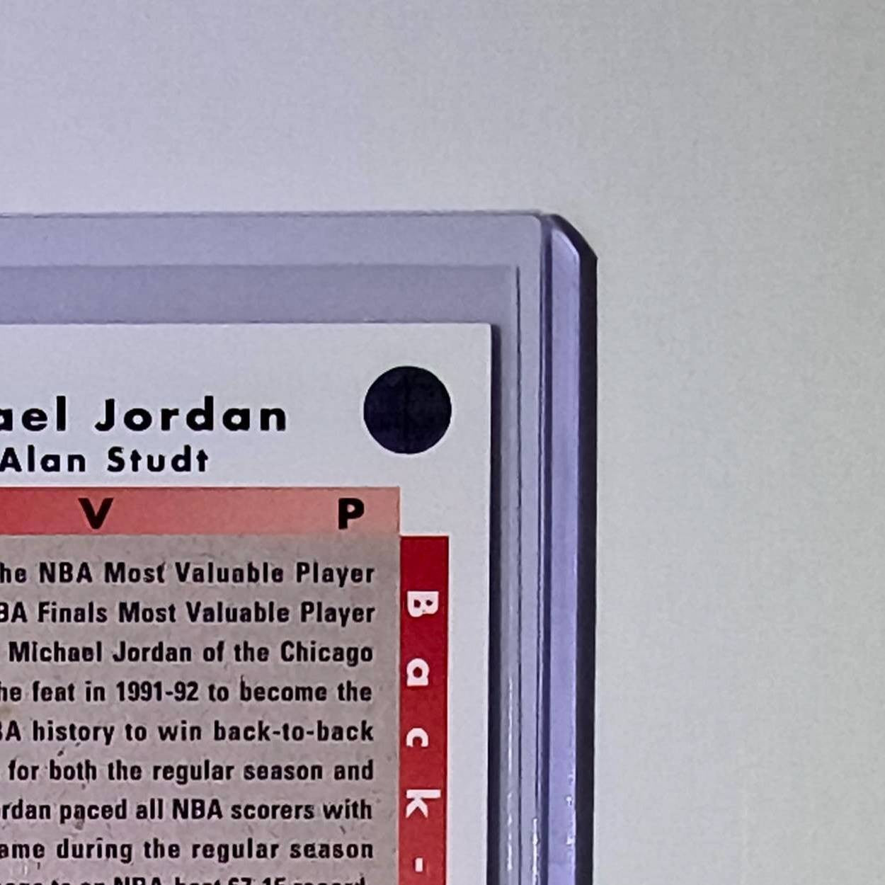 Michael Jordan 1992-93 Upper Deck Back to Back MVP #67 Card Chicago Bulls