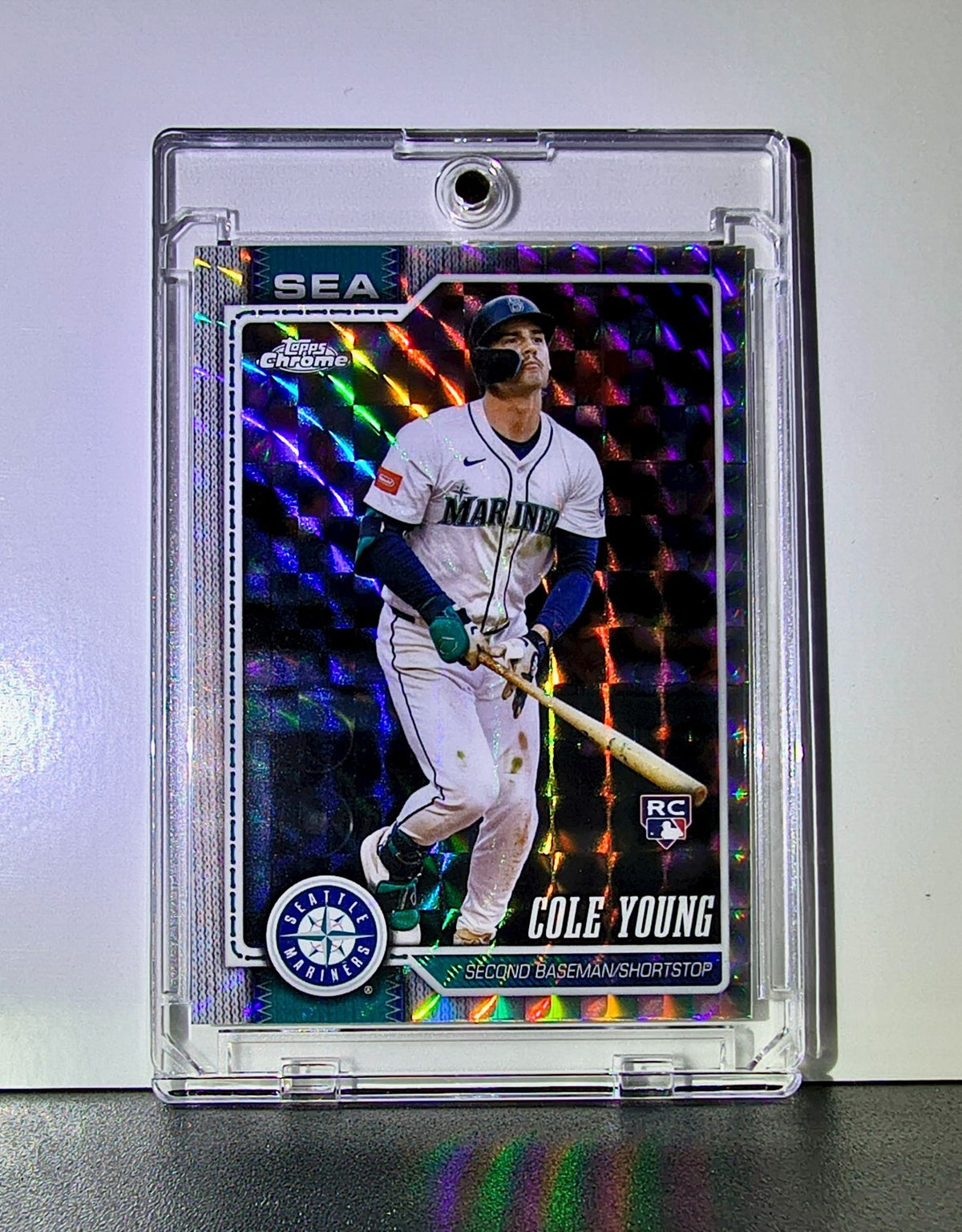 Cole Young Rookie 2026 MLB Topps Chrome Geometric Refractor #23 Card Mariners