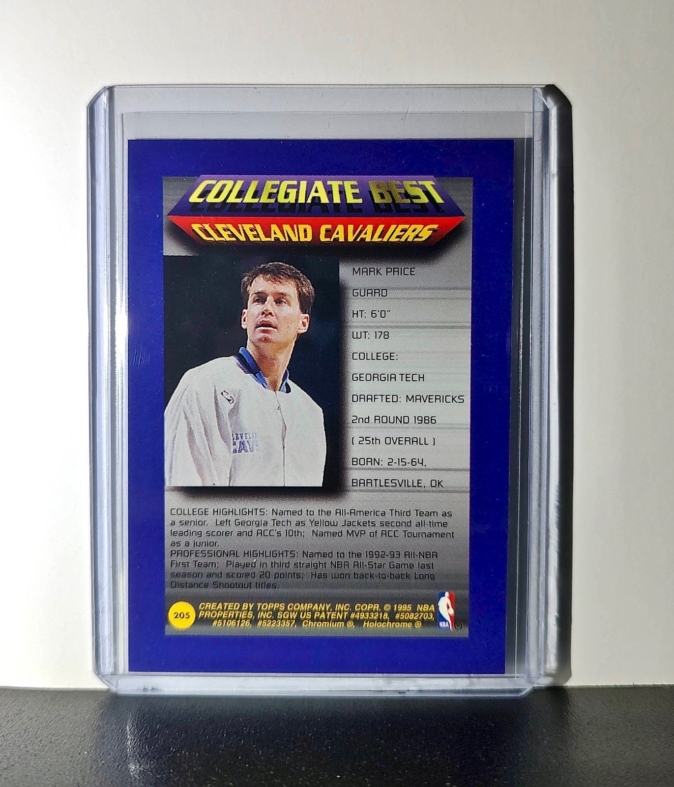 Mark Price 1994-95 Topps Finest #205 Collegiate Best