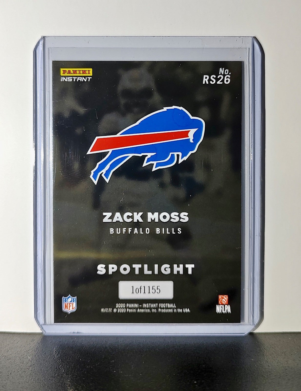 Zack Moss Rookie 2020 Panini NFL #26 Rookie Spotlight Card Buffalo Bills