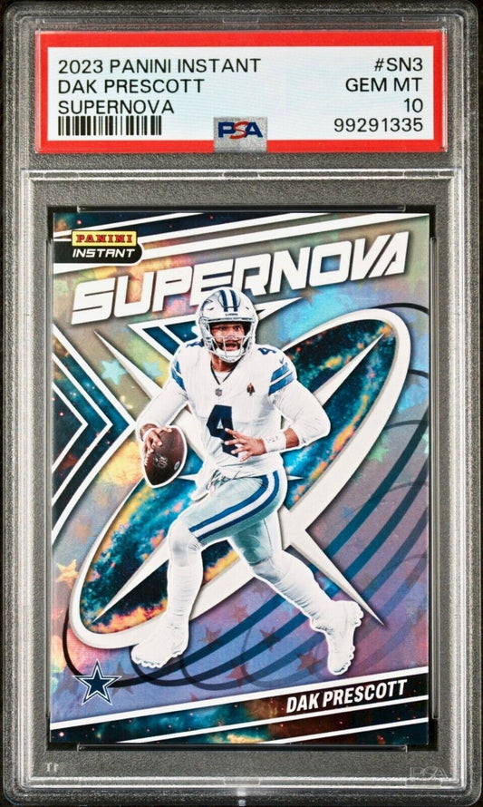 Dak Prescott 2023 Panini Supernova NFL #SN-3 Football Card PSA 10 Gem Mint