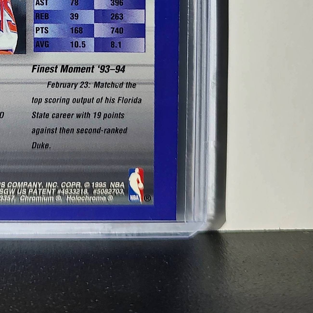 Charlie Ward Rookie 1994-95 Topps Finest #321 Card