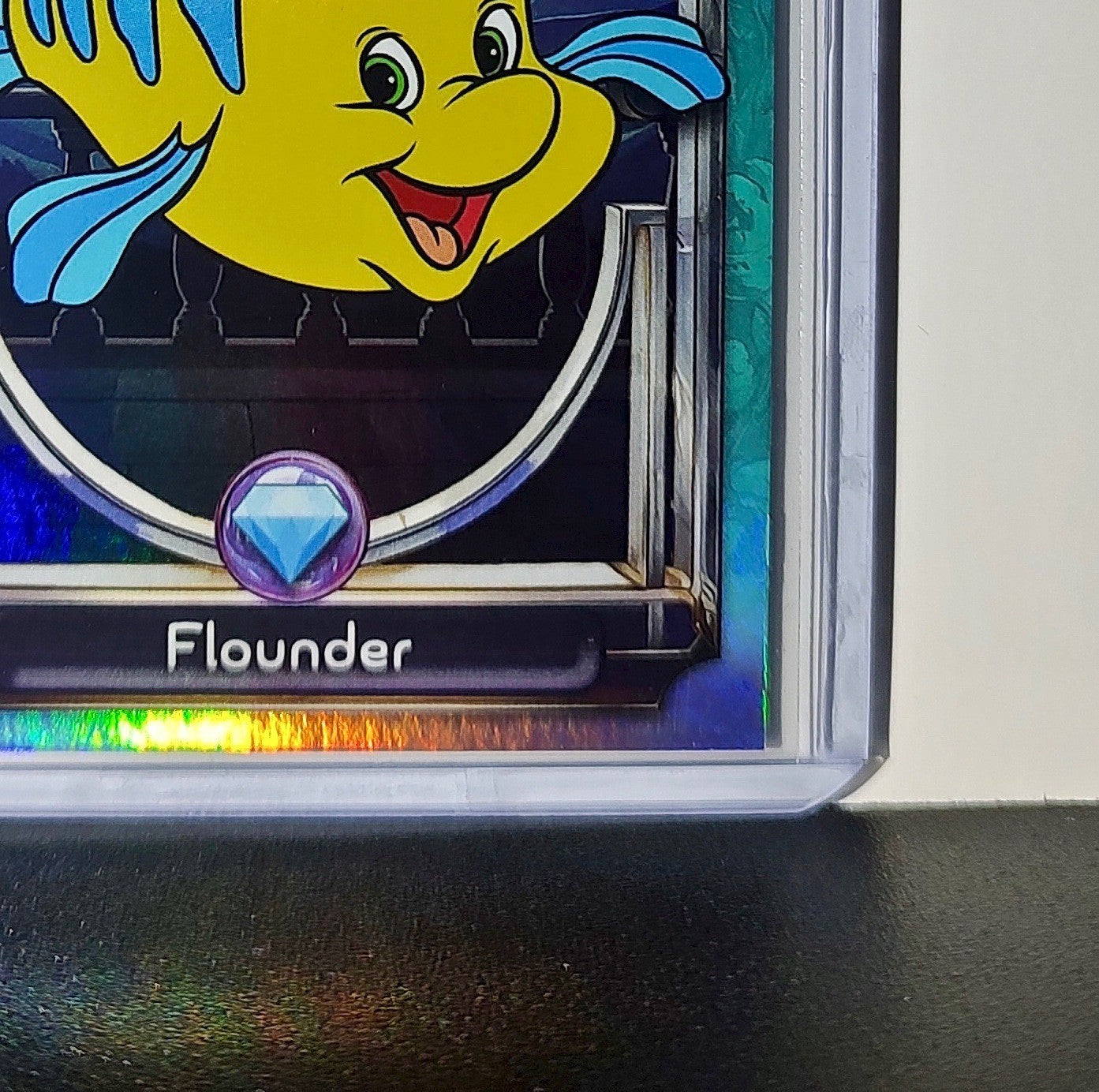 Flounder 2025 Topps Disney Wonder #122 Diamond Card The Little Mermaid