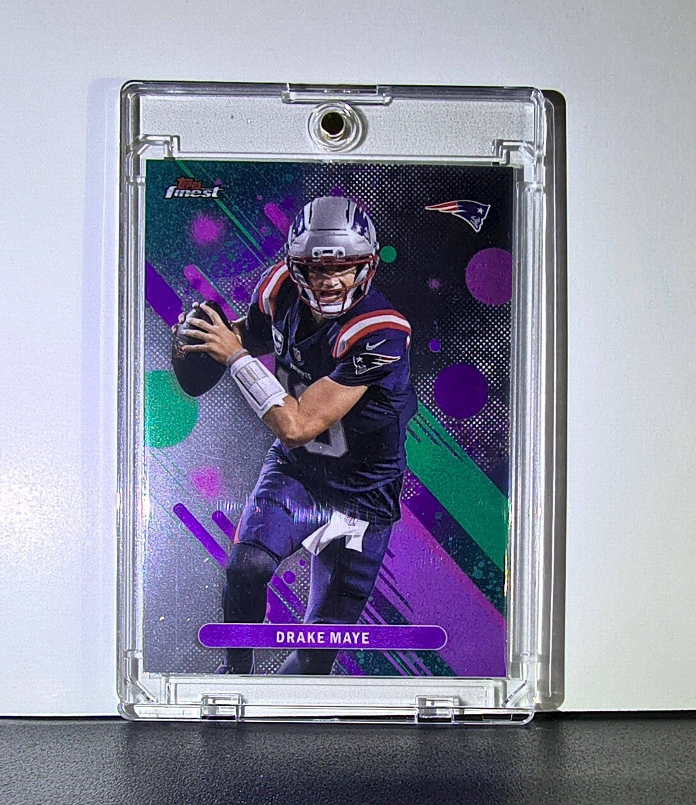 Drake Maye 2025 Topps Finest NFL #62 Football Card New England Patriots