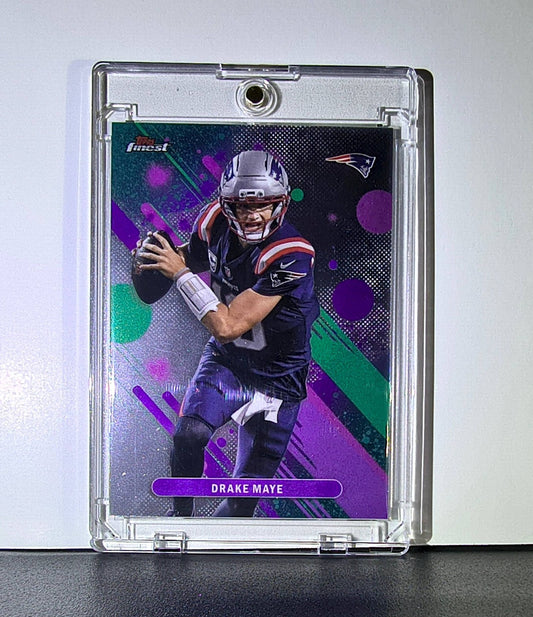 Drake Maye 2025 Topps Finest NFL #62 Football Card New England Patriots