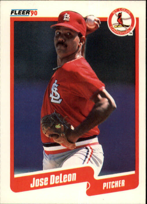 1990 Jose DeLeon Fleer Baseball Card #248