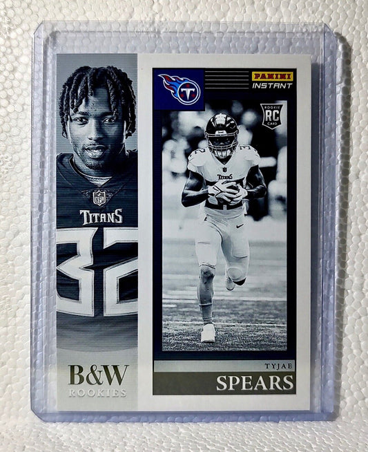 Tyjae Spears 2023 Panini NFL #14 Black & White Rookies Card Titans 1/216