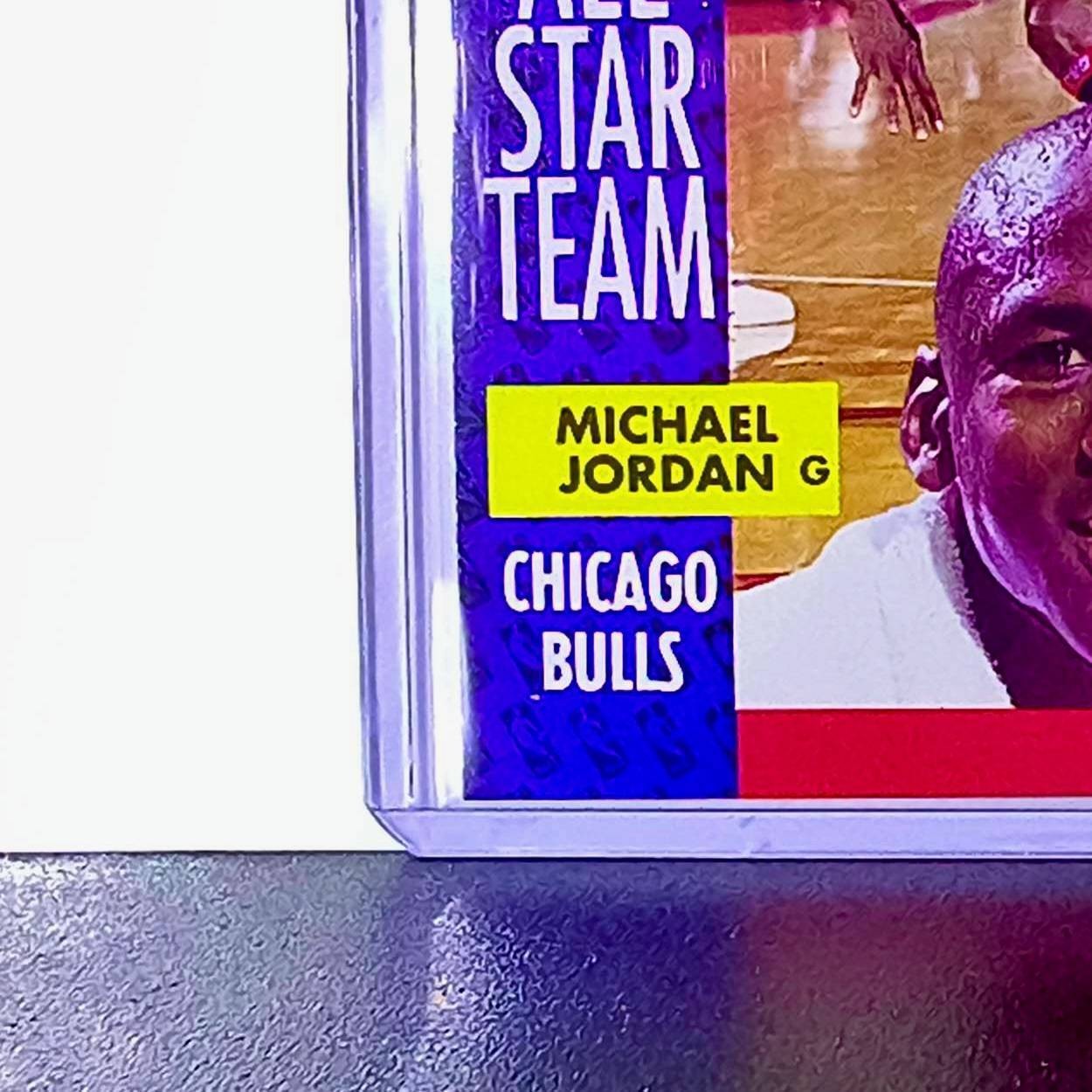 Michael Jordan 1991-92 Fleer All-Star Team #211 Basketball Card Chicago Bulls