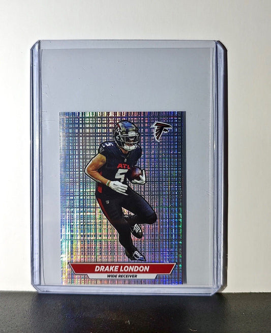 Drake London 2024 Panini NFL Sticker #436 Foil Atlanta Falcons