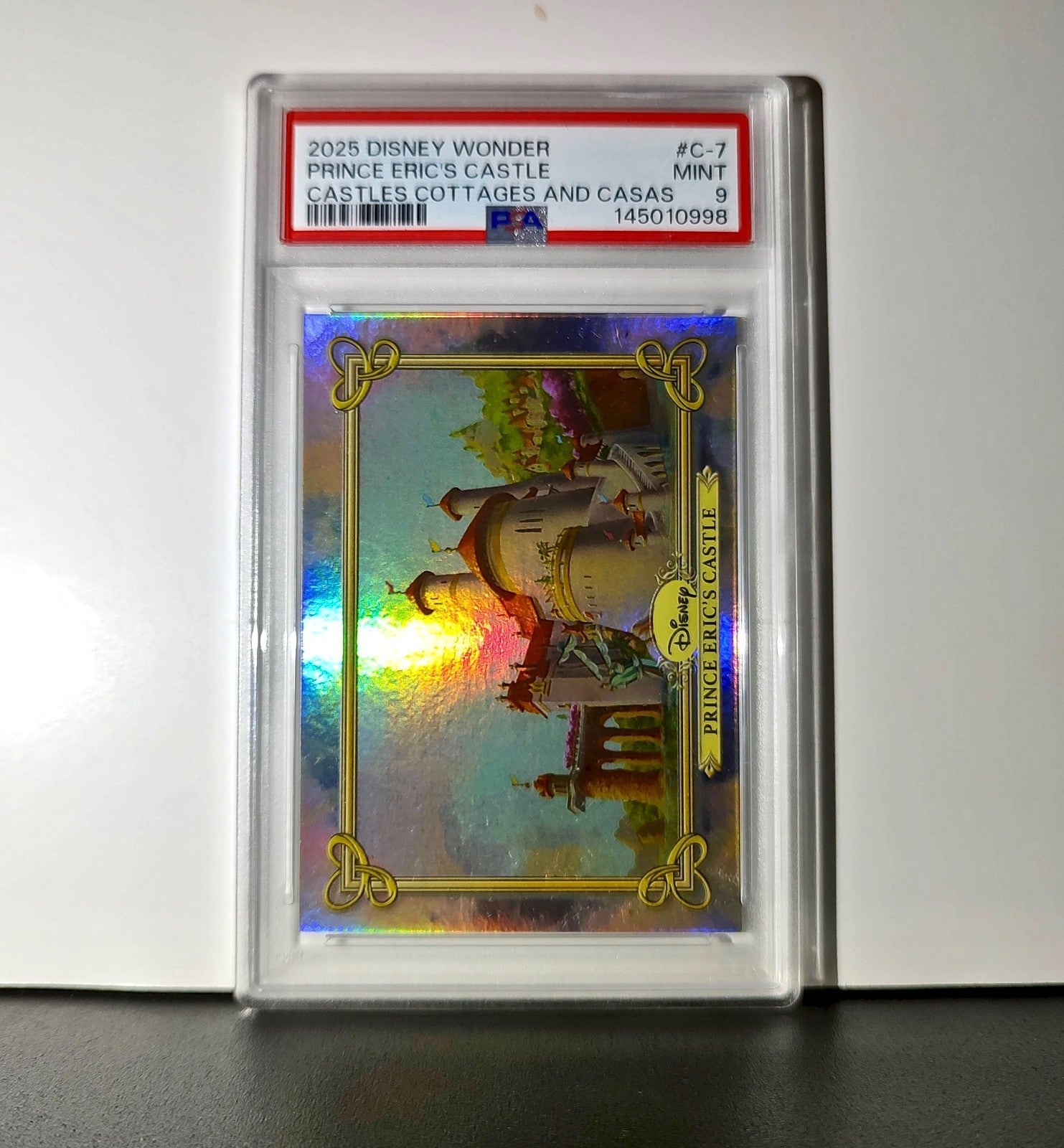 Prince Eric's Castle 2025 Topps Disney #C-7 Card The Little Mermaid PSA 9 MT