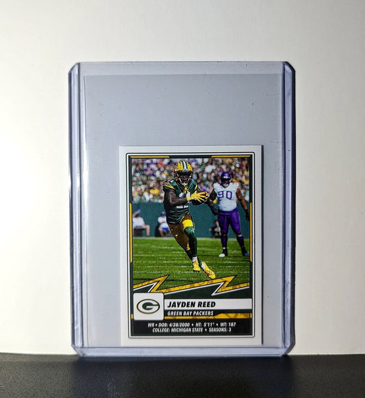 Jayden Reed 2025 Panini NFL #394 Sticker Green Bay Packers