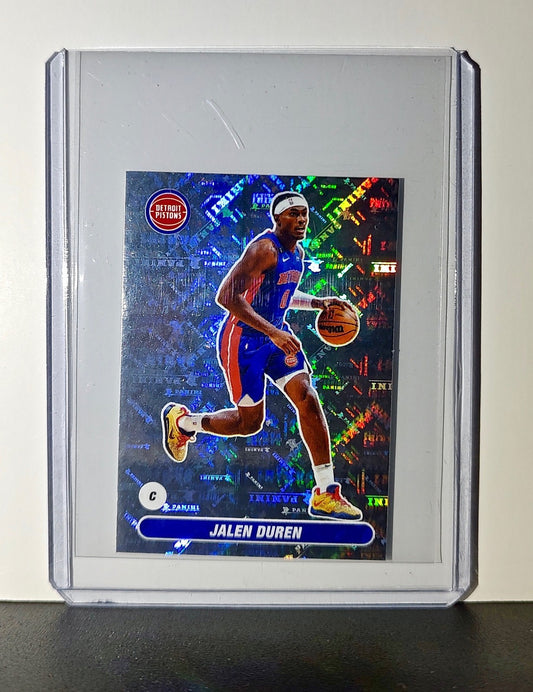 Jalen Duren 2023-24 Panini NBA #177 Foil Sticker Detroit Pistons