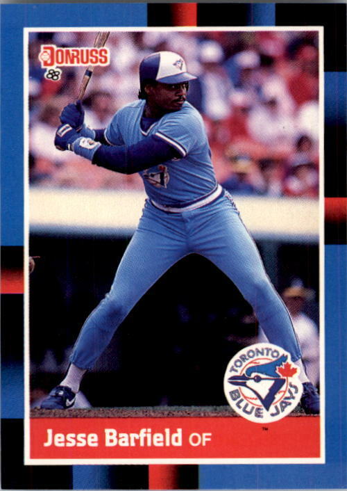 1988 Jesse Barfield Donruss Baseball Card #442