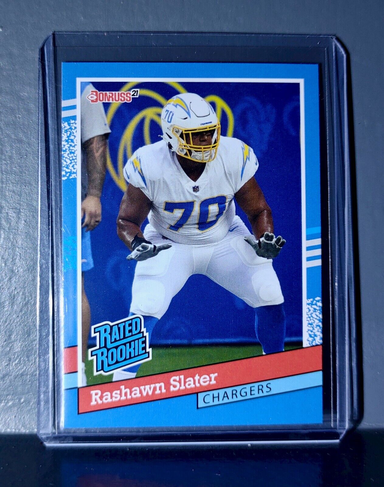 Rashawn Slater 2021 Panini NFL Rated Rookie Retro #36 Rookie Card 1/2231