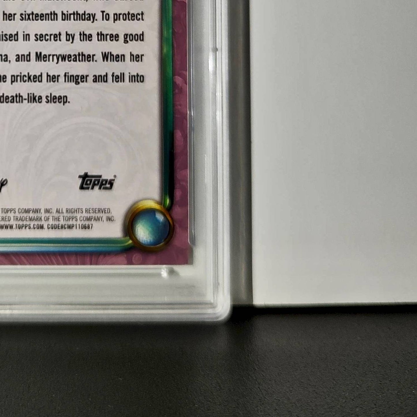 Aurora 2025 Topps Disney Cartoon Princess #153 Card Sleeping Beauty PSA 10