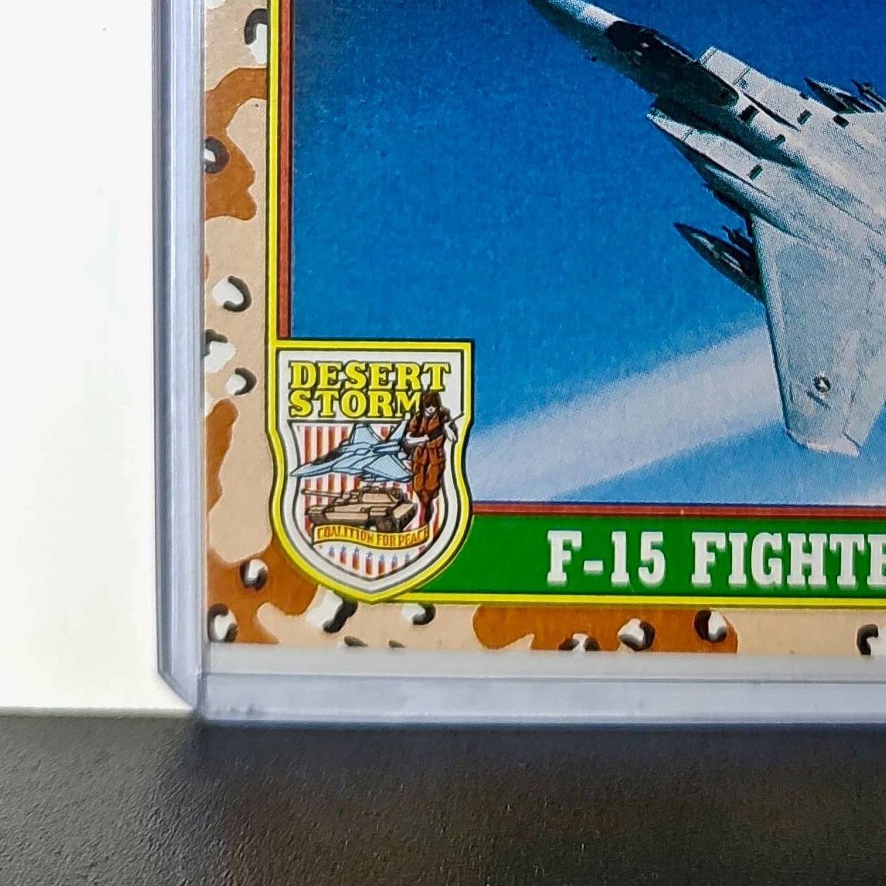 F-15 Fighter Plane 1991 Topps Desert Storm #37 Card