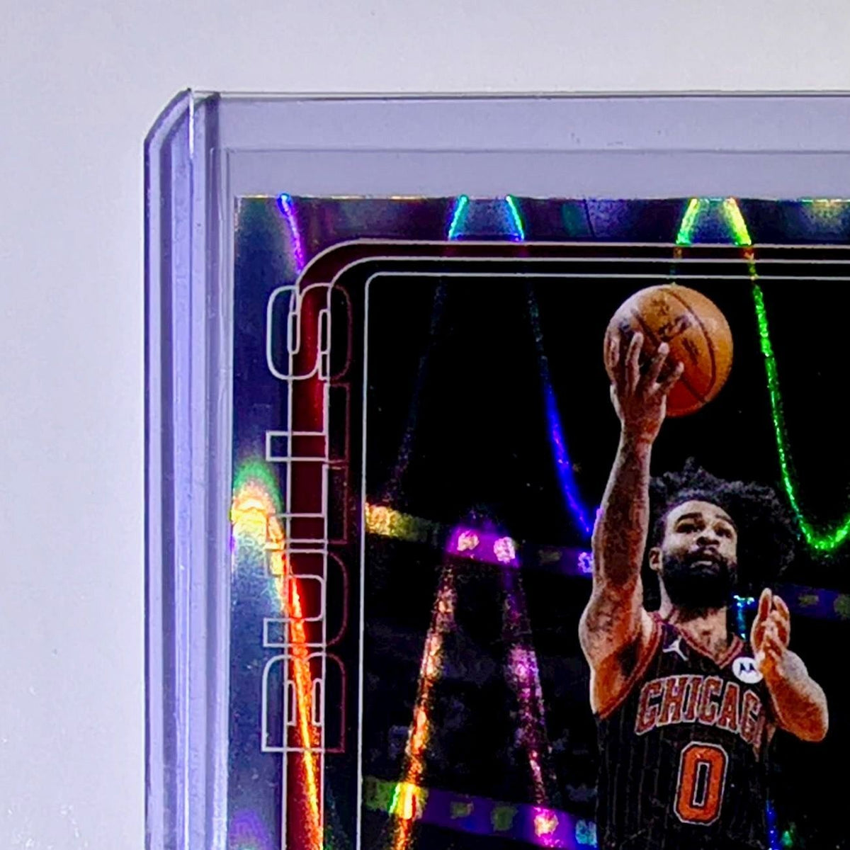 Coby White 2025-26 NBA Topps Chrome Update RayWave Refractor #93 Card Bulls